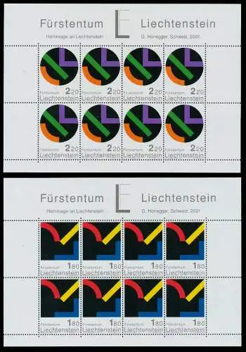 LIECHTENSTEIN 2001 Nr 1281KB-1282KB postfrisch 393ADA