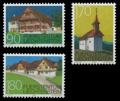 LIECHTENSTEIN 1998 Nr 1186-1188 postfrisch SEE1A12