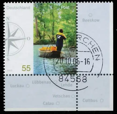 BRD BUND 2005 Nr 2481 zentrisch gestempelt ECKE-URE 393CA2