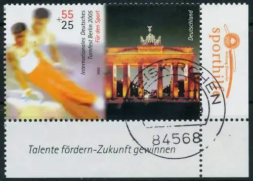 BRD BUND 2005 Nr 2441 zentrisch gestempelt ECKE-URE 397ED6