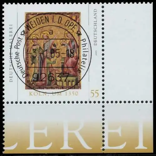 BRD BUND 2005 Nr 2437 zentrisch gestempelt ECKE-URE 397FBA