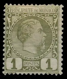 MONACO 1885 Nr 1 ungebraucht 3AD79E