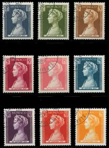 MONACO 1957 Nr 569-577 gestempelt 3B347A