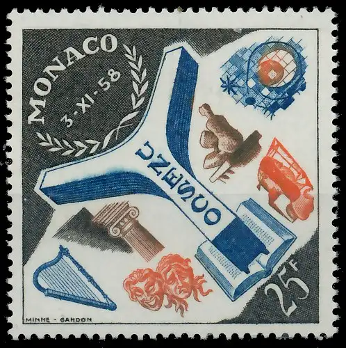 MONACO 1959 Nr 606 postfrisch SF09AEE