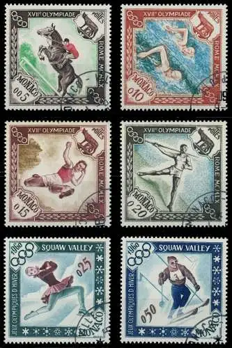 MONACO 1960 Nr 629-634 gestempelt 3B370E