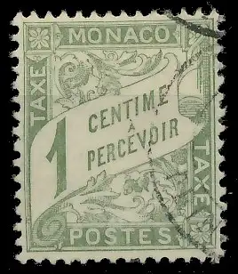 MONACO PORTOMARKEN Nr 1 gestempelt 3BA46A