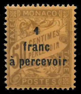 MONACO PORTOMARKEN Nr 13 ungebraucht 3BA49A