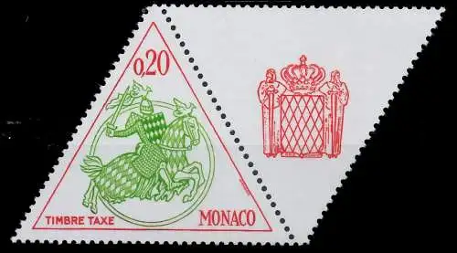MONACO PORTOMARKEN Nr 70ZfRe postfrisch WAAGR PAAR 3BA5A6