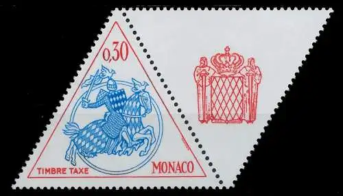 MONACO PORTOMARKEN Nr 71ZfRe postfrisch WAAGR PAAR 3BA5AA