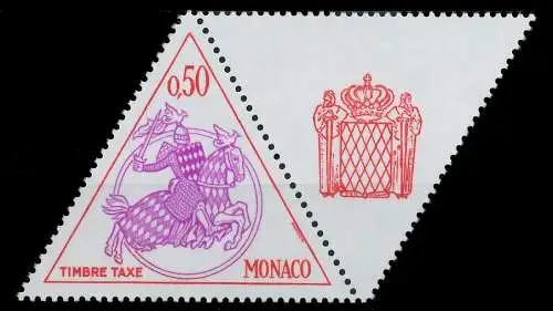 MONACO PORTOMARKEN Nr 73ZfRe postfrisch WAAGR PAAR 3BA5B2