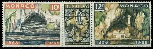 MONACO 1958 Nr 594 + 595 596 postfrisch 3ER STR SF1143A