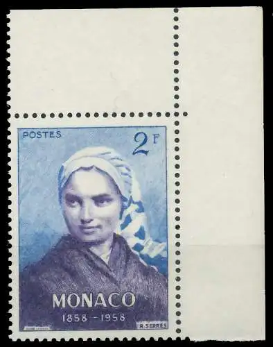 MONACO 1958 Nr 591 postfrisch ECKE-ORE 3BA6EA