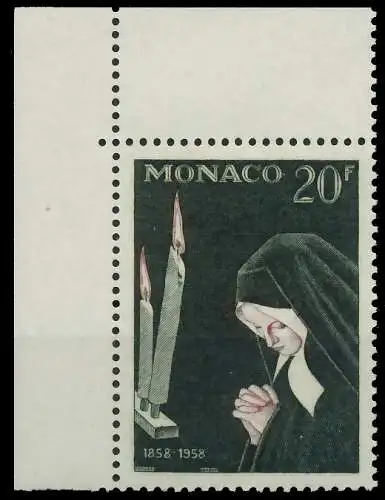 MONACO 1958 Nr 597 postfrisch ECKE-OLI 3BA70A