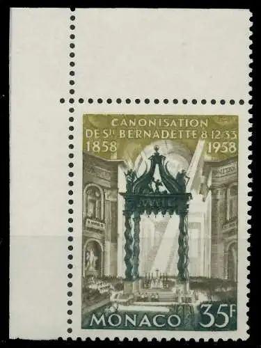 MONACO 1958 Nr 598 postfrisch ECKE-OLI 3BA766