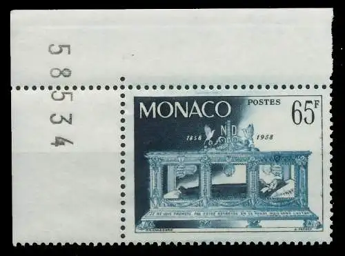 MONACO 1958 Nr 600 postfrisch ECKE-OLI 3BA786