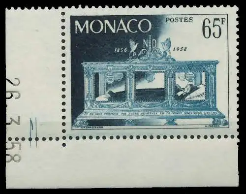 MONACO 1958 Nr 600 postfrisch ECKE-ULI 3BA792