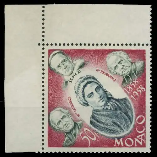 MONACO 1958 Nr 599 postfrisch ECKE-OLI 3BA86A