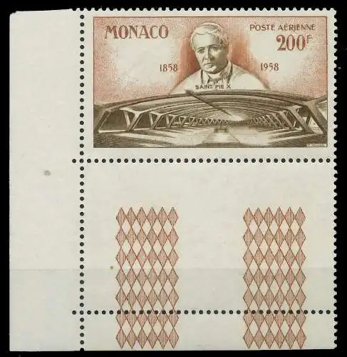 MONACO 1958 Nr 602Lfu postfrisch SENKR PAAR ECKE-ULI 3BA822
