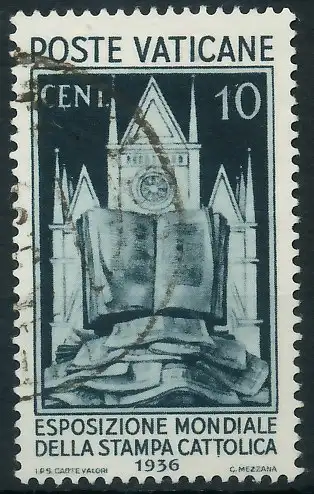 VATIKAN 1936 Nr 52 gestempelt 3C25F2