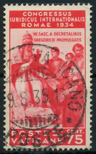VATIKAN 1935 Nr 48 zentrisch gestempelt 3C2692