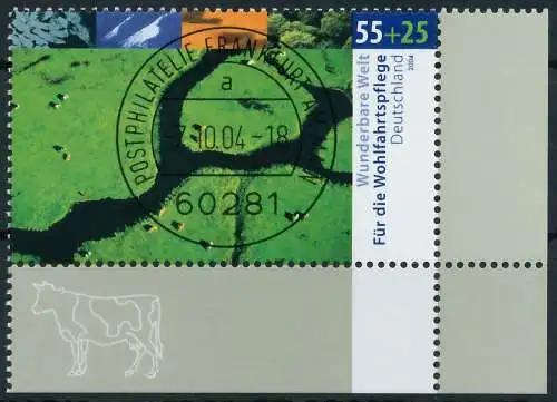 BRD BUND 2004 Nr 2425 zentrisch gestempelt ECKE-URE 3C86E6