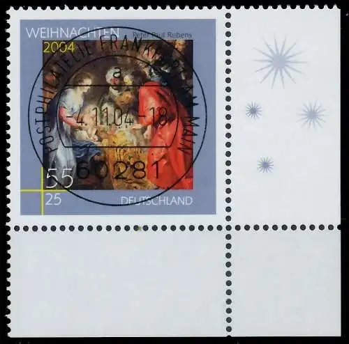 BRD BUND 2004 Nr 2430 zentrisch gestempelt ECKE-URE 3C8706