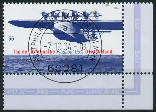 BRD BUND 2004 Nr 2428 zentrisch gestempelt ECKE-URE 3C874A