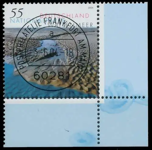 BRD BUND 2004 Nr 2407 zentrisch gestempelt ECKE-URE 3C8882