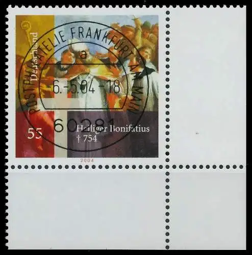 BRD BUND 2004 Nr 2401 zentrisch gestempelt ECKE-URE 3C8892