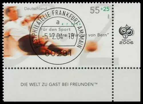 BRD BUND 2004 Nr 2385 zentrisch gestempelt ECKE-URE 3C893E