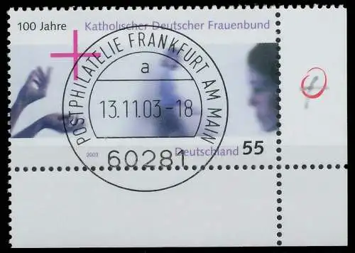 BRD BUND 2003 Nr 2372 zentrisch gestempelt ECKE-URE 3C8A32