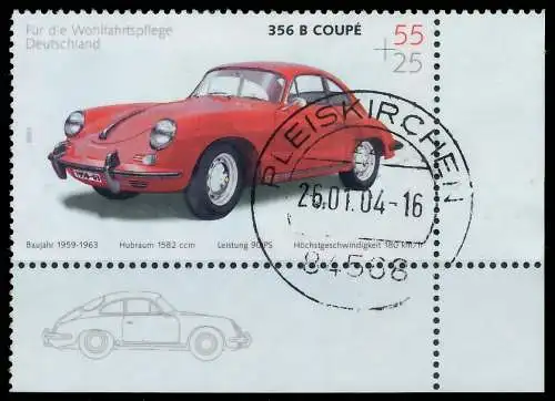 BRD BUND 2003 Nr 2364 zentrisch gestempelt ECKE-URE 3C8A6A