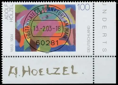 BRD BUND 2003 Nr 2316 zentrisch gestempelt ECKE-URE 3C8D1E