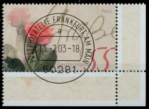 BRD BUND 2003 Nr 2317 zentrisch gestempelt ECKE-URE 3C8D8E