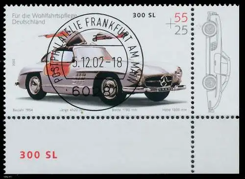 BRD BUND 2002 Nr 2291 zentrisch gestempelt ECKE-URE 3C8E52