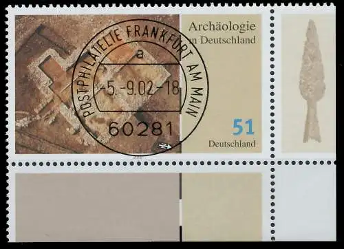BRD BUND 2002 Nr 2281 zentrisch gestempelt ECKE-URE 3CCF02