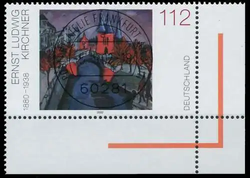 BRD BUND 2002 Nr 2279 zentrisch gestempelt ECKE-URE 3CCF4E