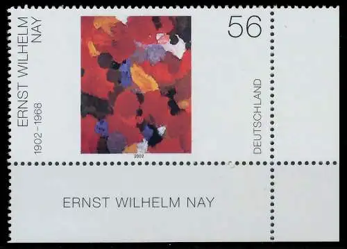 BRD BUND 2002 Nr 2267 postfrisch ECKE-URE 3CD01A