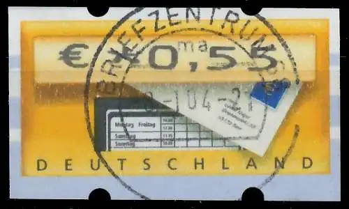 BRD BUND AUTOMATENMARKEN 2002 Nr ATM 5-1-0055R 3CD14A