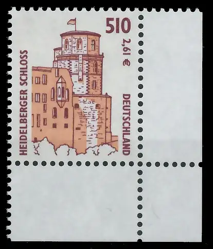 BRD BUND DS SEHENSWÜRDIGKEITEN Nr 2225 postfrisch ECKE- 3CD2AA