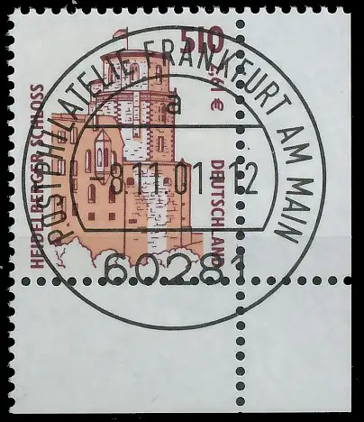 BRD BUND DS SEHENSWÜRDIGKEITEN Nr 2225 zentrisch gestempelt 3CD2AE