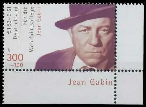 BRD BUND 2001 Nr 2222A postfrisch ECKE-URE 3CD30A