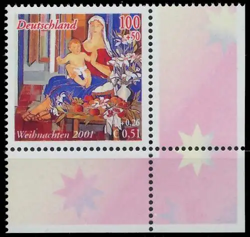 BRD BUND 2001 Nr 2226 postfrisch ECKE-URE 3CD34E