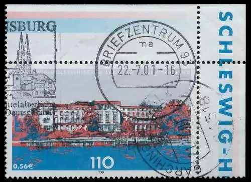 BRD BUND 2001 Nr 2198 gestempelt ECKE-ORE 3CD3EE