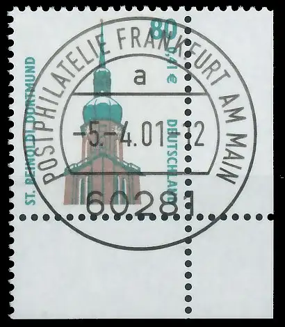 BRD BUND DS SEHENSWÜRDIGKEITEN Nr 2177 zentrisch gestempelt 3CD492