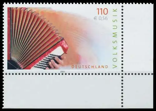 BRD BUND 2001 Nr 2180 postfrisch ECKE-URE 3CD516