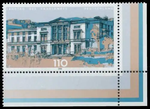 BRD BUND 2000 Nr 2153 postfrisch ECKE-URE 3D0746