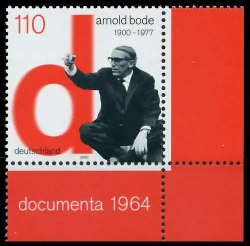 BRD BUND 2000 Nr 2155 postfrisch ECKE-URE 3D076E