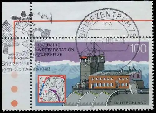 BRD BUND 2000 Nr 2127 gestempelt ECKE-OLI 3D08CE