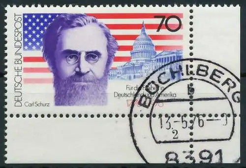 BRD BUND 1976 Nr 895 gestempelt FORMNUMMER 2 3D0B26